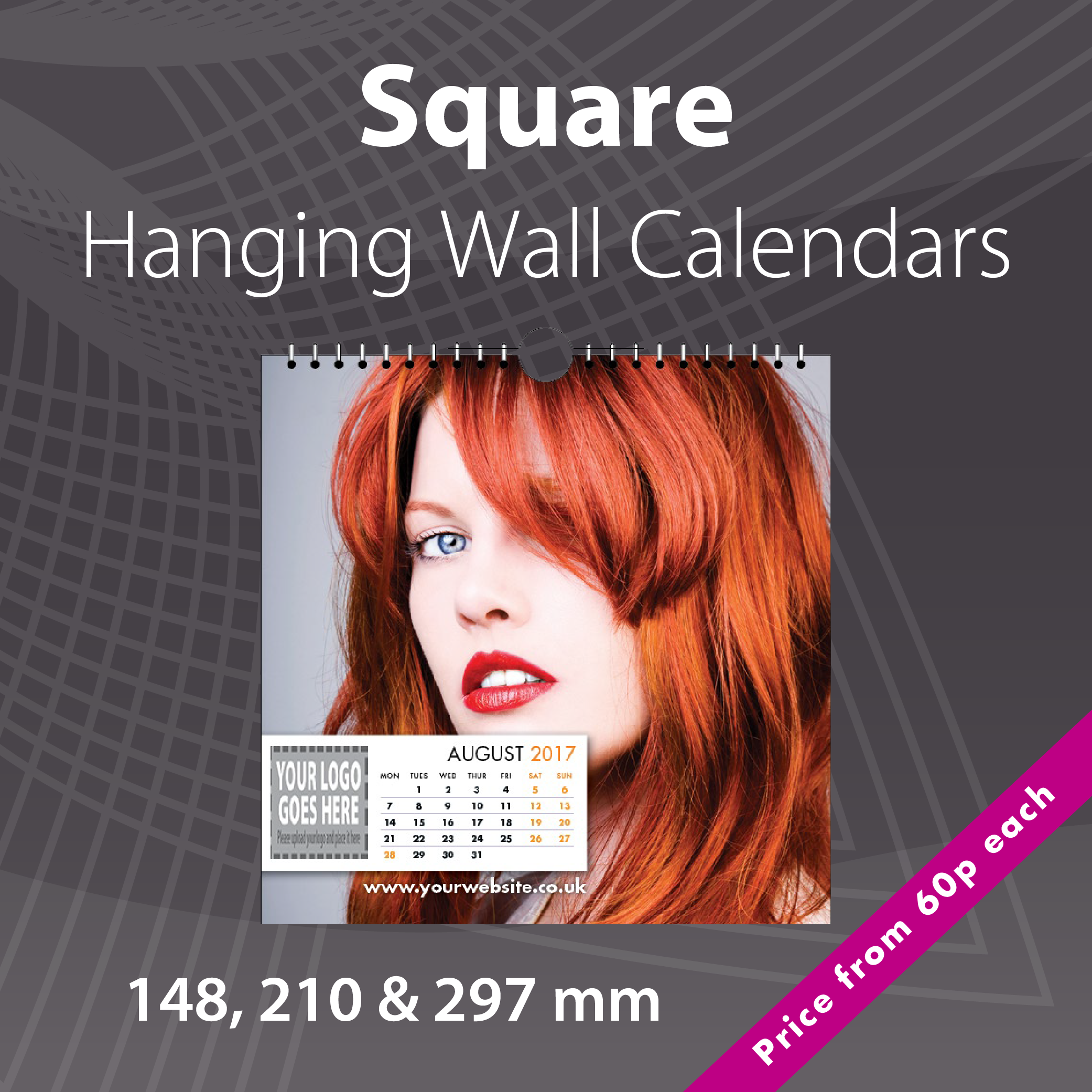 Spiral Square Photo Calendars
